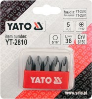 Біти / торцеві голівки Yato YT-2810 