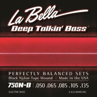 Фото - Струни La Bella Deep Talkin' Bass  Black Nylon Tape 5-String 50-135 