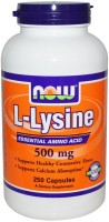 Амінокислоти Now L-Lysine 500 mg 100 cap 