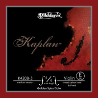 Струни DAddario Kaplan Violin E Strings 4/4 Medium Carbon Steel 