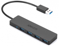 Кардридер / USB-хаб ANKER 4-Port Ultra-Slim USB 3.0 Hub 