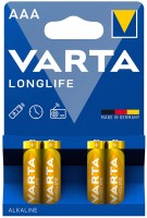 Акумулятор / батарейка Varta Longlife  4xAAA