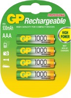 Акумулятор / батарейка GP Rechargeable  4xAAA 1000 mAh