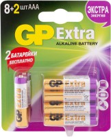 Фото - Акумулятор / батарейка GP Extra Alkaline  10xAAA (8+2)