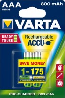 Акумулятор / батарейка Varta Rechargeable Accu  2xAAA 800 mAh