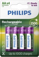Фото - Акумулятор / батарейка Philips Rechargeable 4xAA 2500 mAh 