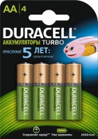 Фото - Акумулятор / батарейка Duracell  4xAA Turbo 2500 mAh