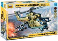 Фото - Збірна модель Zvezda Attack Helicopter MI-24V/VP Hind E (1:72) 