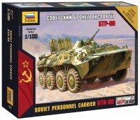 Фото - Збірна модель Zvezda Soviet Personnel Carrier BTR-80 (1:100) 