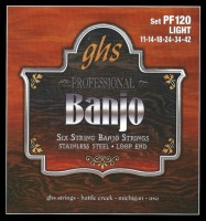 Struny GHS Banjo Stainless Steel 11-42 
