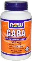 Фото - Амінокислоти Now GABA 500 mg 100 cap 