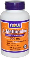 Фото - Амінокислоти Now L-Methionine 500 mg 100 cap 