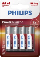 Zdjęcia - Bateria / akumulator Philips Power Alkaline  4xAA