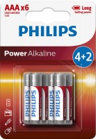 Фото - Акумулятор / батарейка Philips Power Alkaline  6xAAA