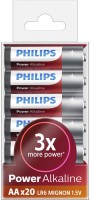 Фото - Акумулятор / батарейка Philips Power Alkaline  20xAA