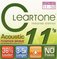 Струни Cleartone Phosphor Bronze Custom Light 11-52 