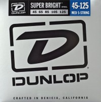 Струни Dunlop Super Bright 5-String Steel Bass 45-125 