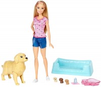 Lalka Barbie Newborn Pups and Pets FDD43 