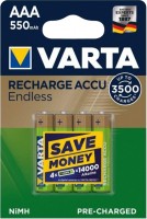 Акумулятор / батарейка Varta Rechargeable Accu Endless  4xAAA 550 mAh