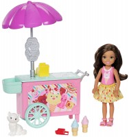Zdjęcia - Lalka Barbie Club Chelsea and Ice Cream Cart FDB33 