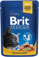 Фото - Корм для кішок Brit Premium Pouch Salmon/Trout 100 g 