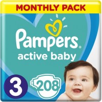 Pielucha Pampers Active Baby 3 / 208 pcs 