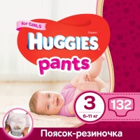 Фото - Підгузки Huggies Pants Girl 3 / 132 pcs 