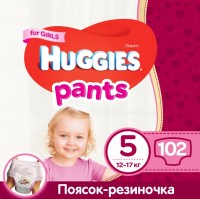 Zdjęcia - Pielucha Huggies Pants Girl 5 / 102 pcs 