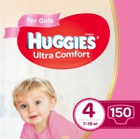 Фото - Підгузки Huggies Ultra Comfort Girl 4 / 150 pcs 