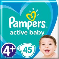 Фото - Підгузки Pampers Active Baby 4 Plus / 45 pcs 