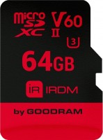 Фото - Карта пам'яті GOODRAM microSD IRDM V60 UHS II U3 64 ГБ