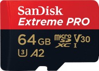 Zdjęcia - Karta pamięci SanDisk Extreme Pro V30 A2 microSDXC UHS-I U3 64 GB