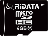 Фото - Карта пам'яті RiDATA microSDHC Class 10 4 ГБ