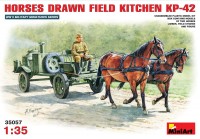 Фото - Збірна модель MiniArt Horses Drawn Field Kitchen KP-42 (1:35) 