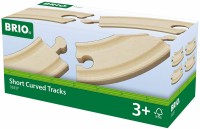 Tor samochodowy / kolejowy BRIO Short Curved Tracks 33337 