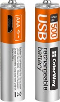 Zdjęcia - Bateria / akumulator ColorWay 2xAAA 400 mAh micro USB 