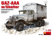 Model do sklejania (modelarstwo) MiniArt GAZ-AAA w/Shelter (1:35) 