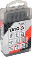 Біти / торцеві голівки Yato YT-04812 