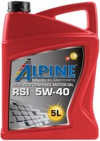 Фото - Моторне мастило Alpine RSi 5W-40 5 л