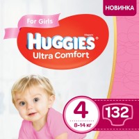 Фото - Підгузки Huggies Ultra Comfort Girl 4 / 132 pcs 