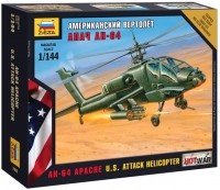 Zdjęcia - Model do sklejania (modelarstwo) Zvezda AH-64 Apache U.S. Attack Helicopter (1:144) 