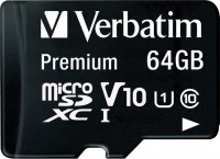 Фото - Карта пам'яті Verbatim Premium microSD UHS-I Class 10 64 ГБ