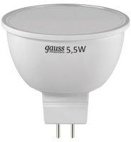 Zdjęcia - Żarówka Gauss LED ELEMENTARY MR16 5.5W 2700K GU5.3 13516 10pcs 