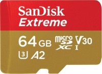 Zdjęcia - Karta pamięci SanDisk Extreme V30 A2 microSDXC UHS-I U3 64 GB