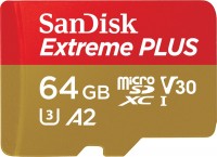 Карта пам'яті SanDisk Extreme Plus V30 A2 microSDXC UHS-I U3 64 ГБ