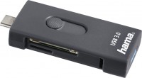 Zdjęcia - Czytnik kart pamięci / hub USB Hama USB 3.1 Type C + USB 3.0 Type A OTG Card Reader 