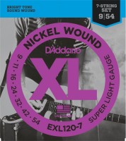 Struny DAddario XL Nickel Wound 7-String 9-54 