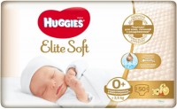 Фото - Підгузки Huggies Elite Soft 0 Plus / 50 pcs 