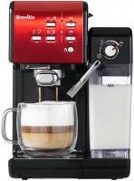 Zdjęcia - Ekspres do kawy Breville Prima Latte II VCF109X czerwony