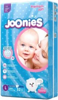 Zdjęcia - Pielucha Joonies Premium Soft Diapers L / 52 pcs 